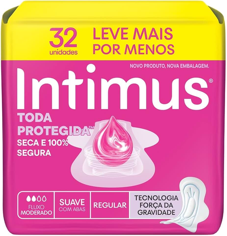 Absorvente Intimus Toda Protegida Dia Suave Com abas - 32 un
