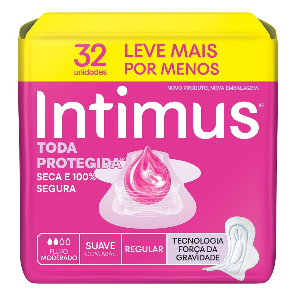 Absorvente Intimus Toda Protegida Dia Suave Com abas - 32 un
