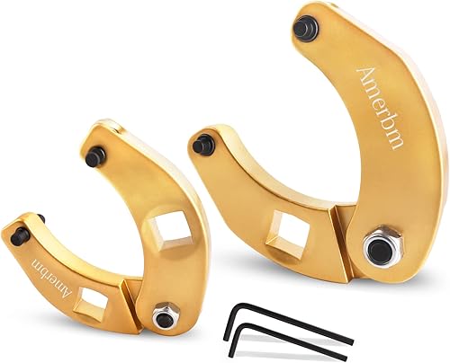 Amerbm Juego de llaves de tuerca de glándula ajustable 1266 y 7463 Juego de llaves de cilindro hidráulico universal con 12 y 34 pulgadas de