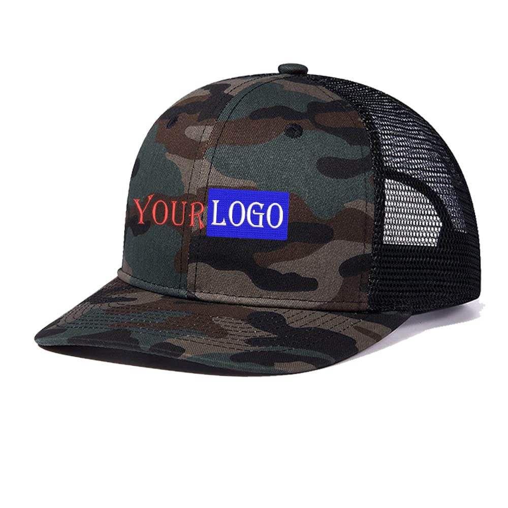Custom Embroidered Hat Logo Personalised Mesh Baseball Cap Mens Summer 112 Trucker Cap,Unisex Embroidered Cap Dad/Mom Gifts