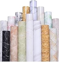 Vista 6 de Q QIHANG Papel tapiz autoadhesivo grueso e impermeable de granito, película extraíble de granito, papel de contacto de cocina para encimeras, Color-1