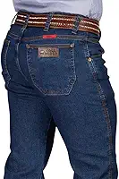 Calça Jeans Country Tradicional Masculina Barra Reta com Lycra Rodeio Cowboy Vaqueiro