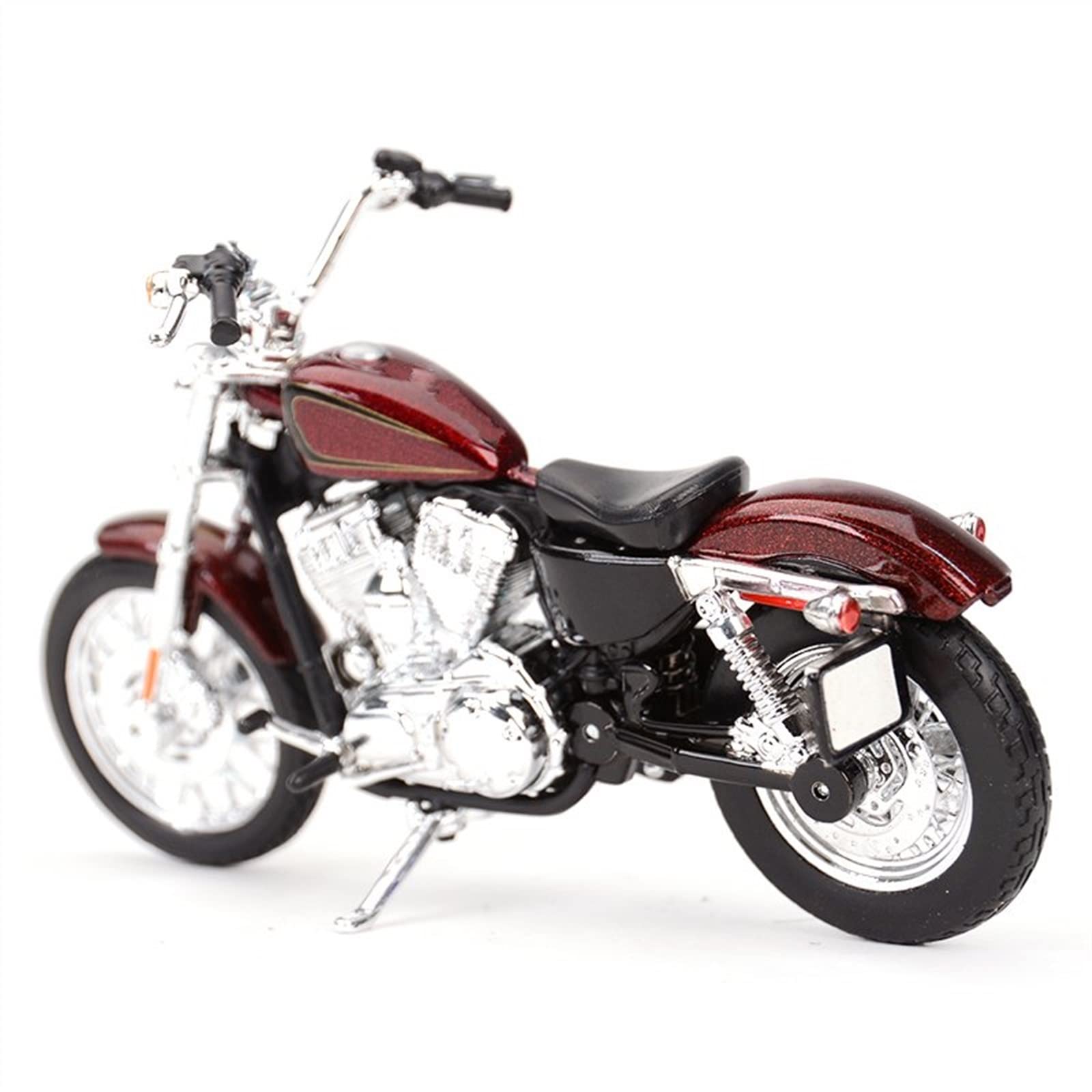 Moto de Juguete para Harley para Davidson XL 1200V Setenta Y Dos 2012 Vehículos Fundidos A Presión Regalo De Cumpleaños Juguetes para Niños Colección Coches 1/18 | Rosso