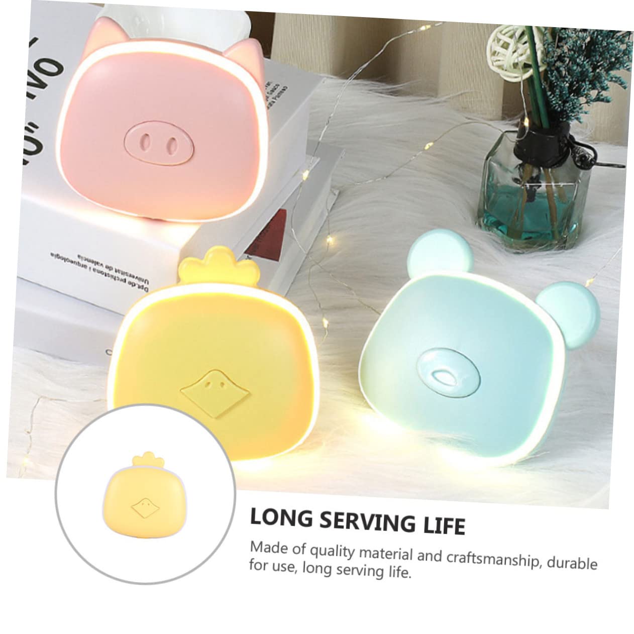 BESPORTBLE 3pezzi Mini Scaldamani Usb Ricaricabile Portatile e Regali Design Giallo
