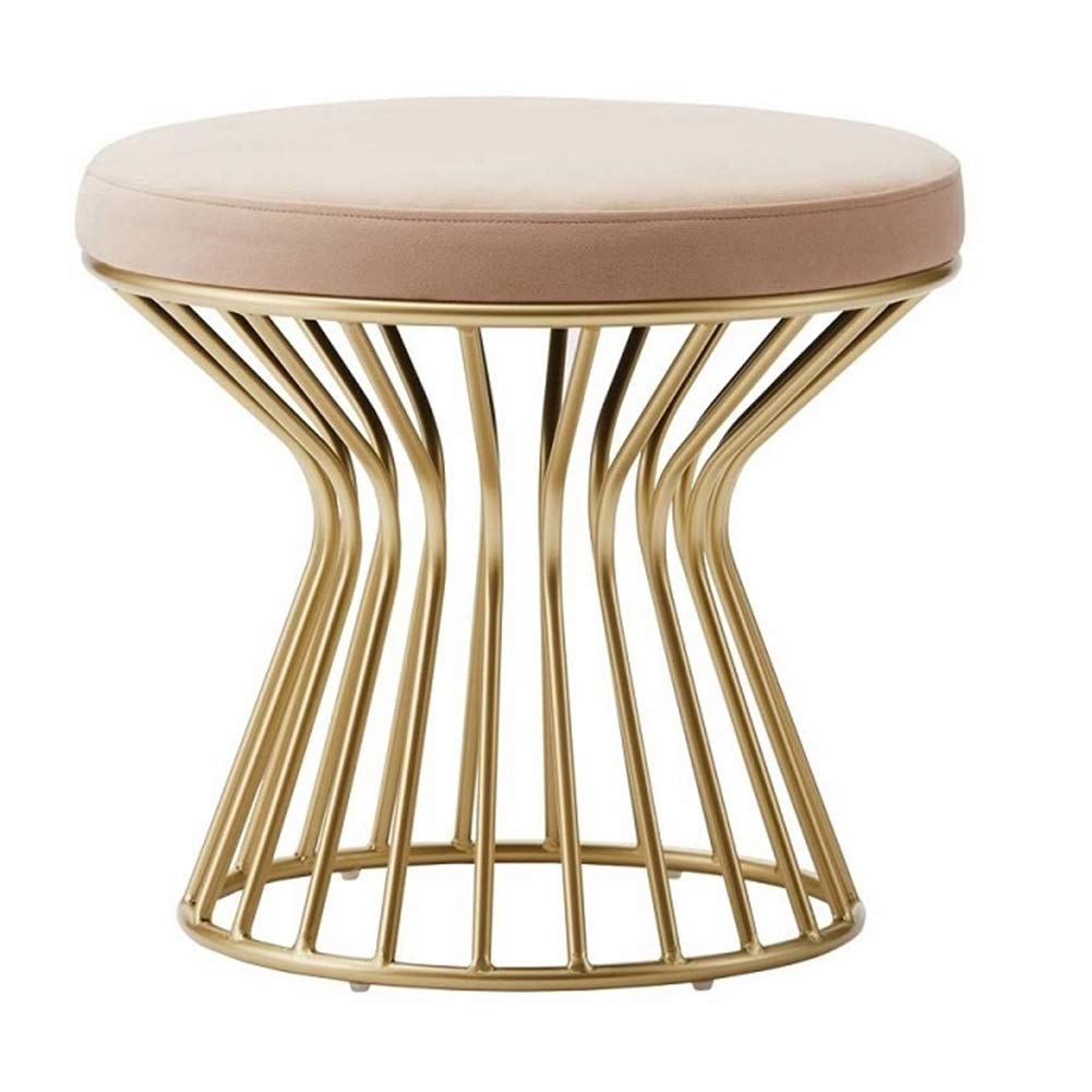 Tabourets à chaussures et repose-pieds ottoman rose pour entrée chic