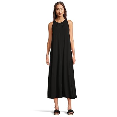 Eileen Fisher Fine Stretch Jersey Knit Maxi Dress Women