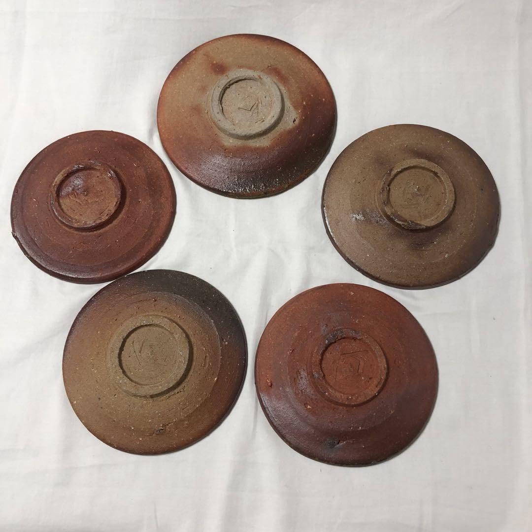 備前焼⑨　コーヒーカップ５個組　五一郎【18】 Amazon.co.jp: コーヒーカップ 備前焼 カップ&ソーサー 5客