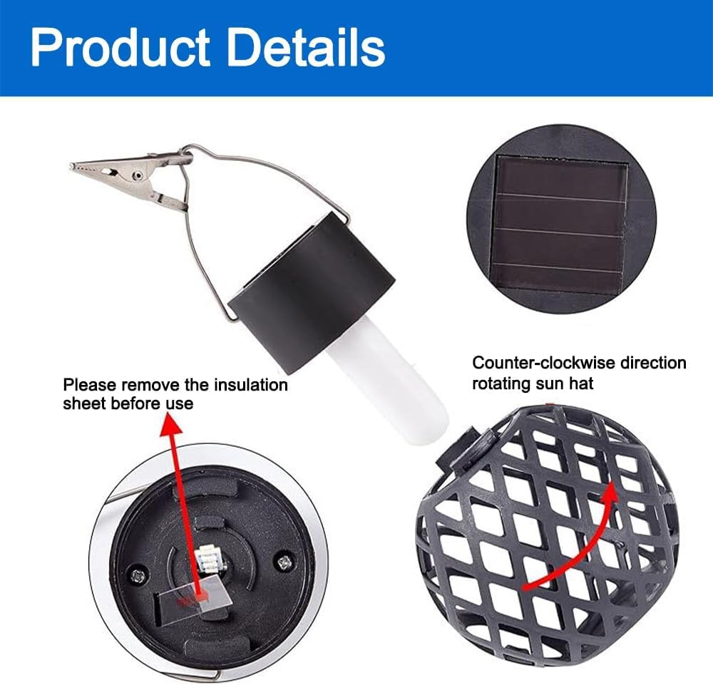 8 Piezas Luces solares colgantes,Luces solares impermeables IP65,Lmpermeable Farolillos Solares,Lamparas Solares Exterior Jardin para Acampar, Jardín, Terraza, Porch