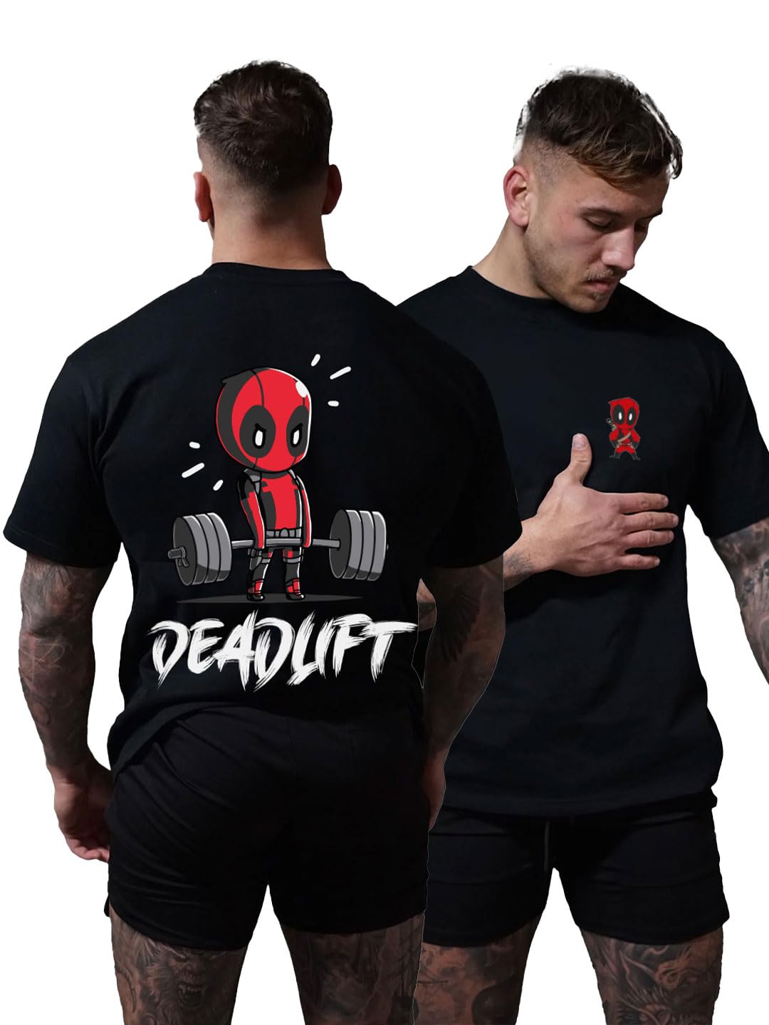 The Zoo Zoo StoreOversized Loose Baggy Fit Drop Shoulder Half Sleeves Pure 100% Cotton Heavy Premium Fabric Gym Deadlift Design T-Shirt for Men