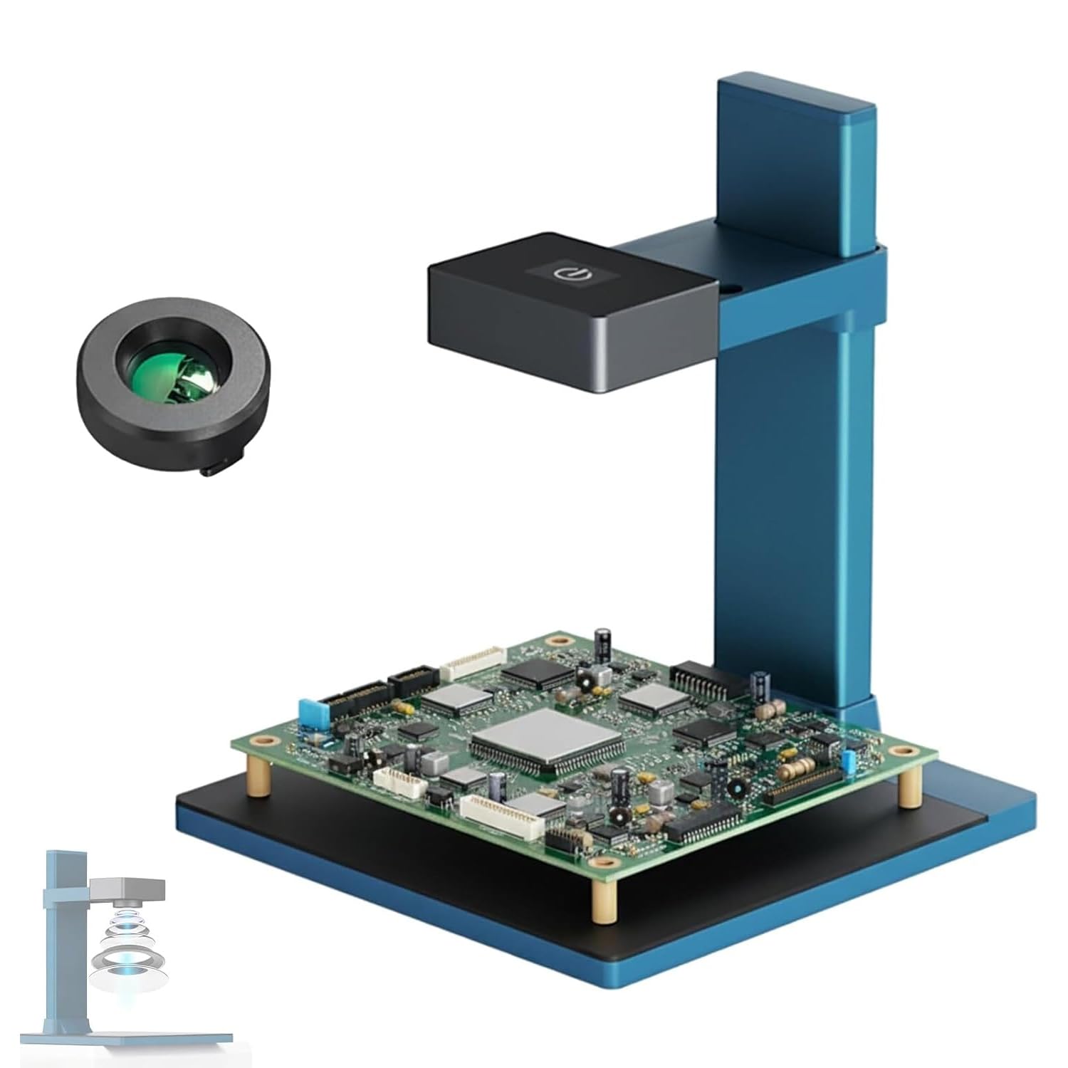 XNZJHPP High-Resolution Thermal Imager with Macro Lens, 256x192, Adjustable Height, Ideals for Electronics Repair & Temperature Testing