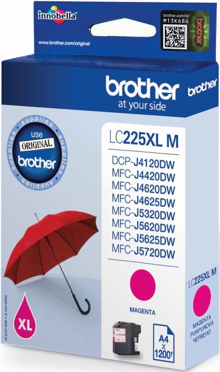 Brother Farbe LC-225XLM Magenta Hohe Capacidad 1.200PAG LC225XLM