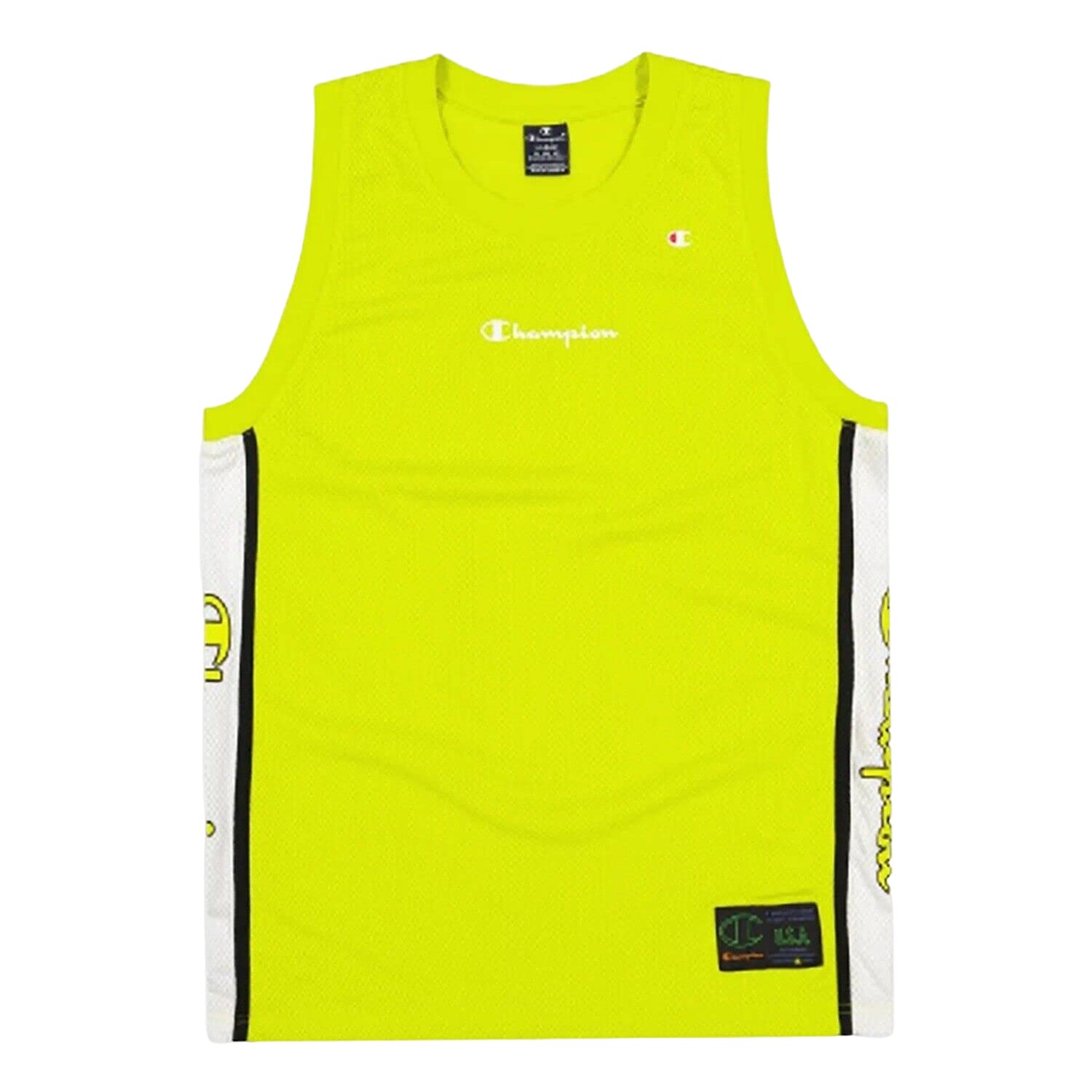 Champion Canotta Traforata Uomo Basket 217213 (XXL, Slh/Wht/NBK)
