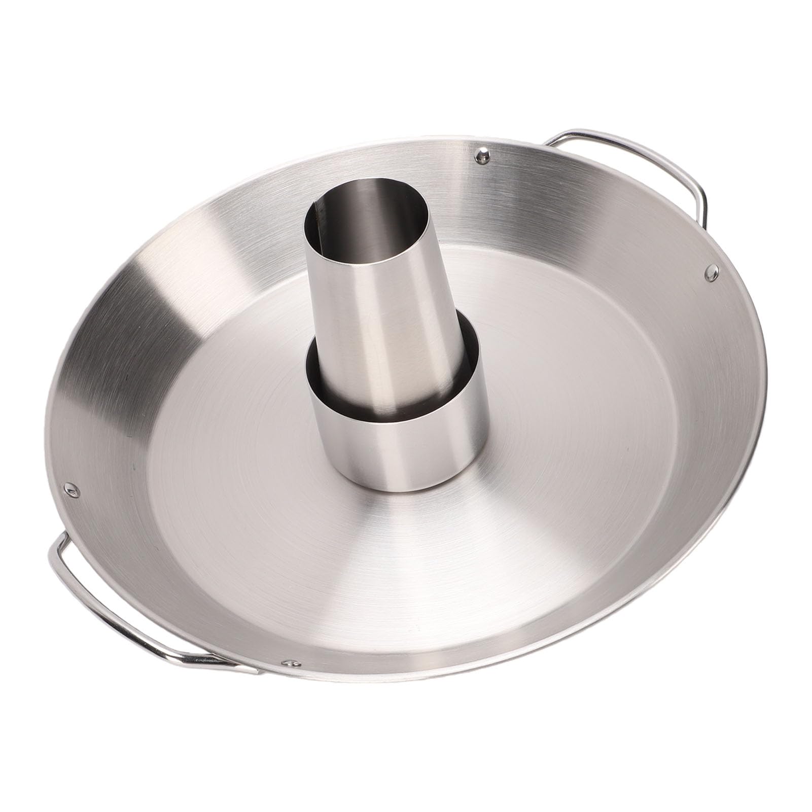 Pssopp Asador de Pollo con Lata de Cerveza de Acero Inoxidable, Soporte Vertical Desmontable para Parrilla de Pollo para un Calentamiento Uniforme, Diseño de Bandeja Circular para Asar, Acampar,