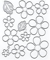 Vista 1 de DzIxY Muchos marcos de flores, follaje de metal, troqueles de corte para tarjetas, kit de fabricación de tarjetas, troquelados, troquelados, álbumes