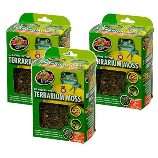 Zoo Med Terrarium Moss 10 Gallon (Pack of 3)