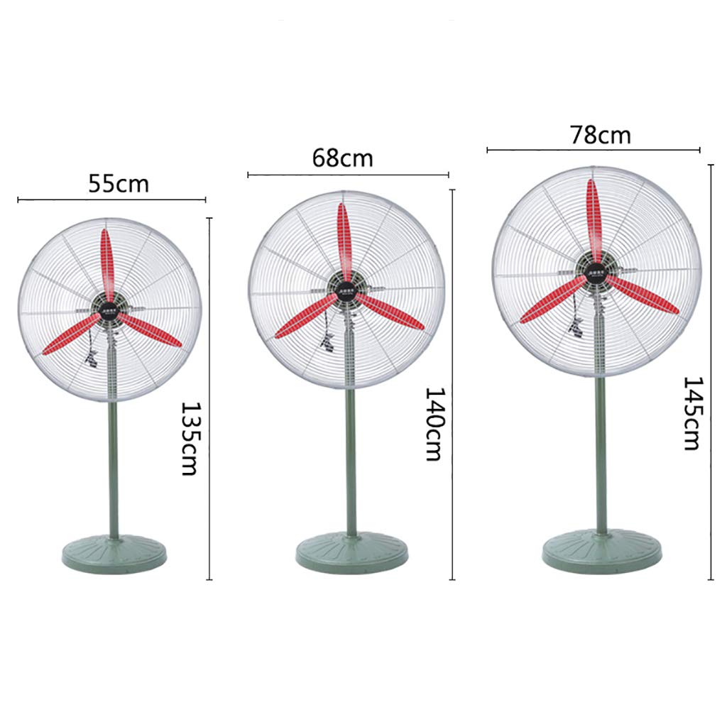 Ventilatore Oscillante, Ventilatore con Piedistallo in Rame, per Uso Esterno Industriale, Commerciale, Residenziale E in Serra, 3 Dimensioni