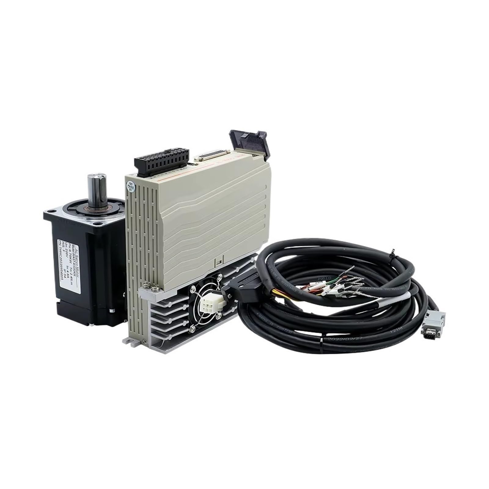 Serwosilnik 400w 600w 750w 1000w sterownik serwo 17-bitowy enkoder absolutny AC110V 1,27Nm-3,8Nm 543ozin do grawera CNC(600W)