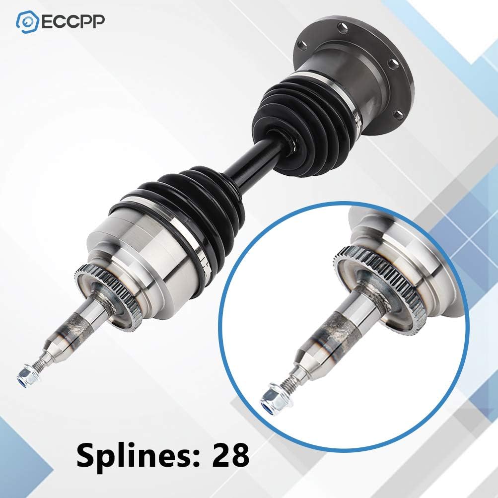 ECCPP CV Axle Drive Shafts Assembly Replacement for 2003-2008 for ford for Lincoln for F-150 Expedition Mark LT Navigator 4.2L 5.4L 4.6L Front Right 66-2103