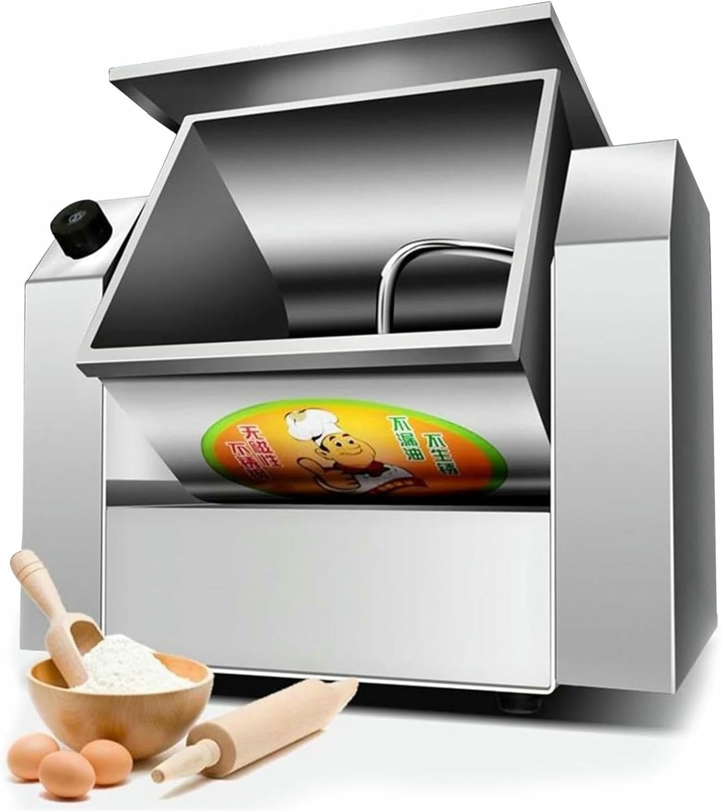 Blender Alimentare Elettrico Per Cucina, Frullatore Di Impasto Commerciale, Frullatore Di Farina Con Capacità Di Impasto Di 3 Kg, Frullatore Di Pasta In Acciaio Inossidabile, Liberi Mani, 5 Kg