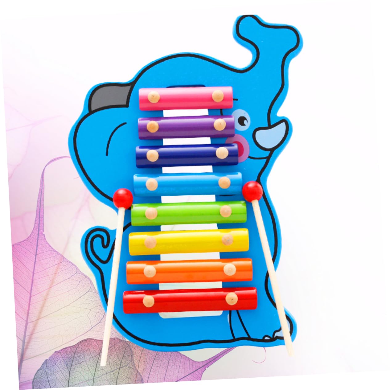 Yardwe 1 Set Wooden Educational Xylophone Set for Boy Girl Eight Tone Musical Instrument Enhance Parent Interaction Developmental Skills Percussion Instrument