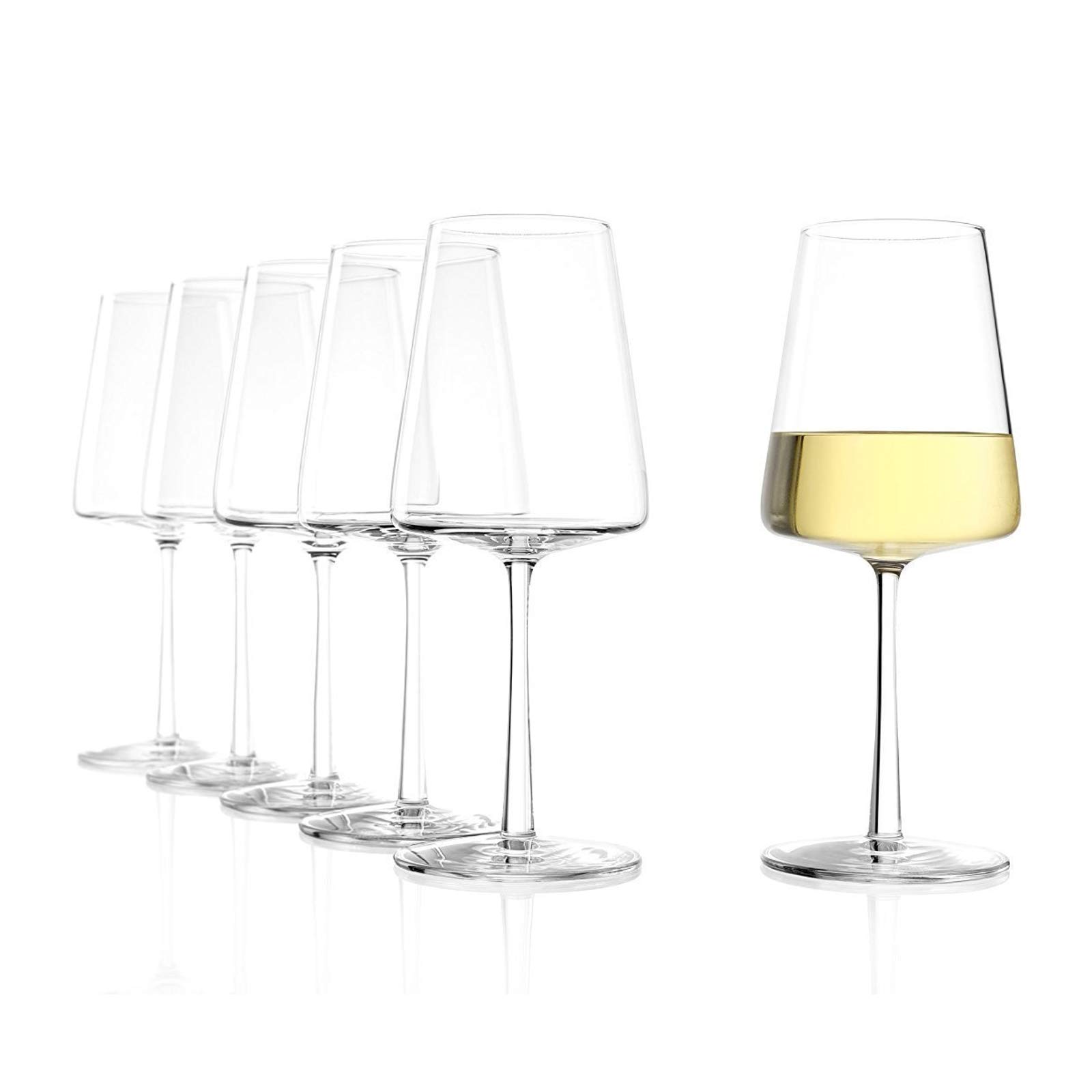 Stölzle Lausitz Weißweingläser Power 404ml 6er Set, mit Eichmarke 0,2l,ideal für Gastronomie, Catering und Hotels