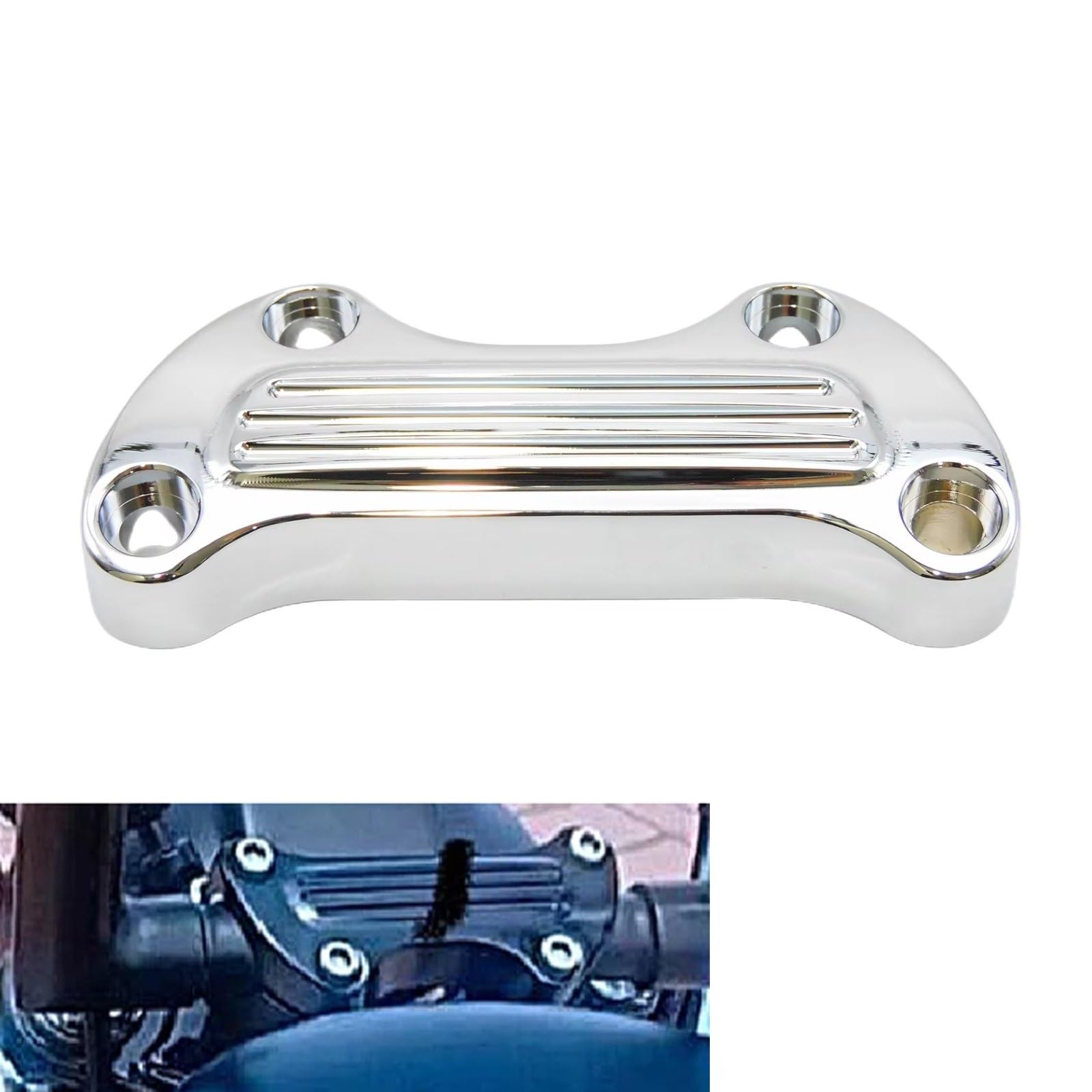 Riser Manubrio Motociclo per Dyna per Electra per Softail per Sportster per Super per Glide Manubrio Moto Morsetto Superiore Bar Riser Mount Cover Manubrio Riser Mount Morsetti