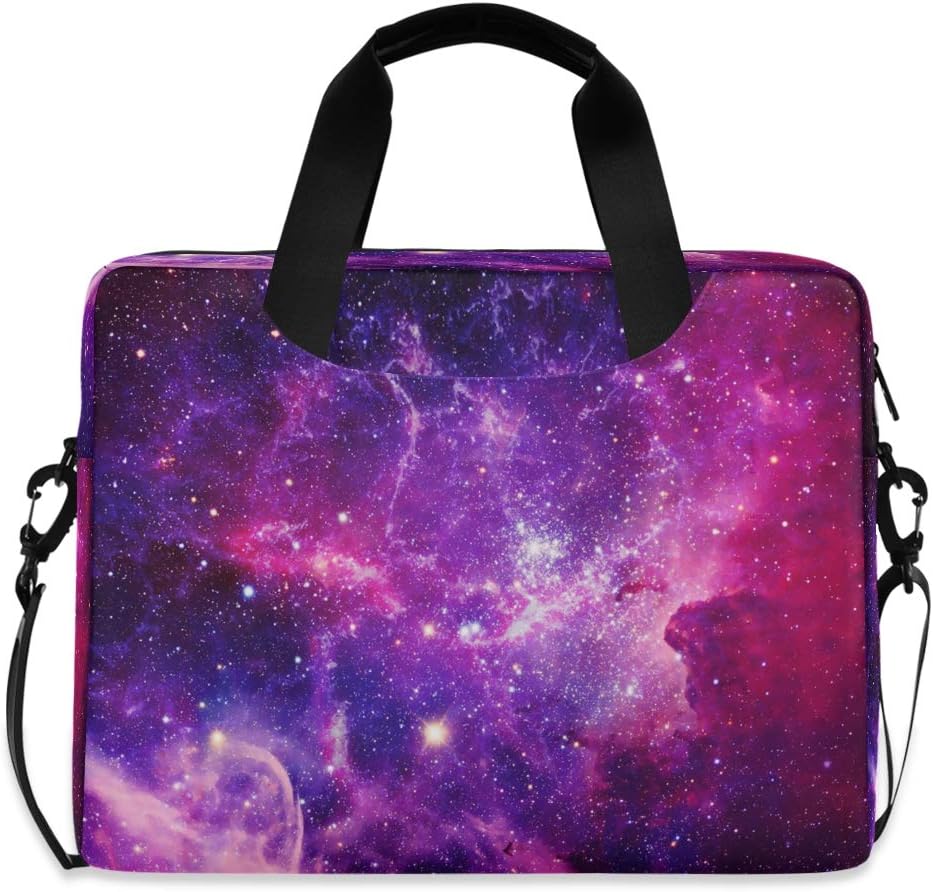 Laptop Bag Galaxy Nebula Space Laptop Sleeves Case for 13 14 15.6 Inch Computer Tablet Briefcases Carrying Case Shoulder Bag for Work