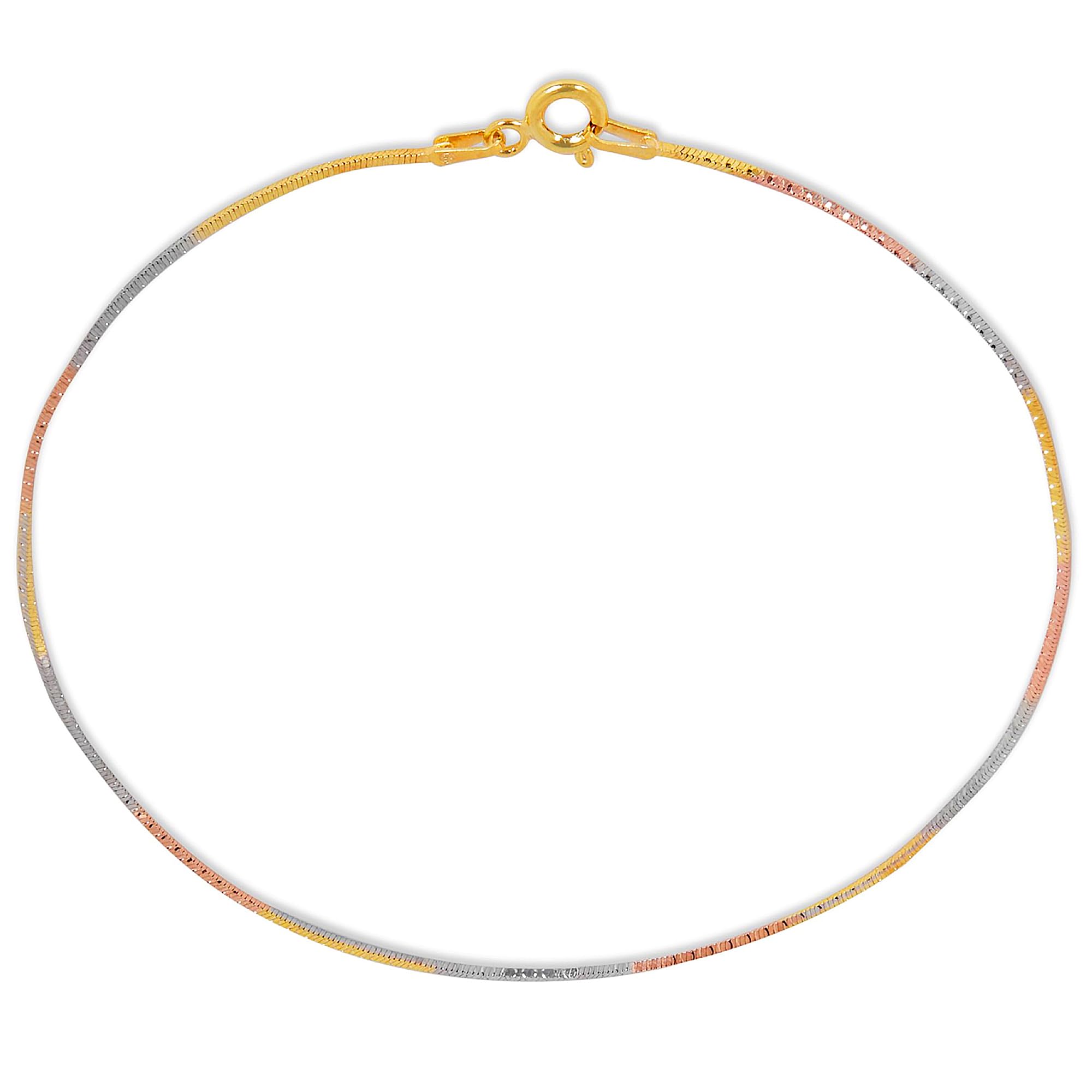 ZAVYA 925 Sterling Silver Modest Minimal Triple Tone Plating Chain Anklet (Single) | | Gift for Women & Girls | With Certificate of Authenticity & 925 Stamp (B0BT7J7R69) Amazon Price History, Amazon Price Tracker