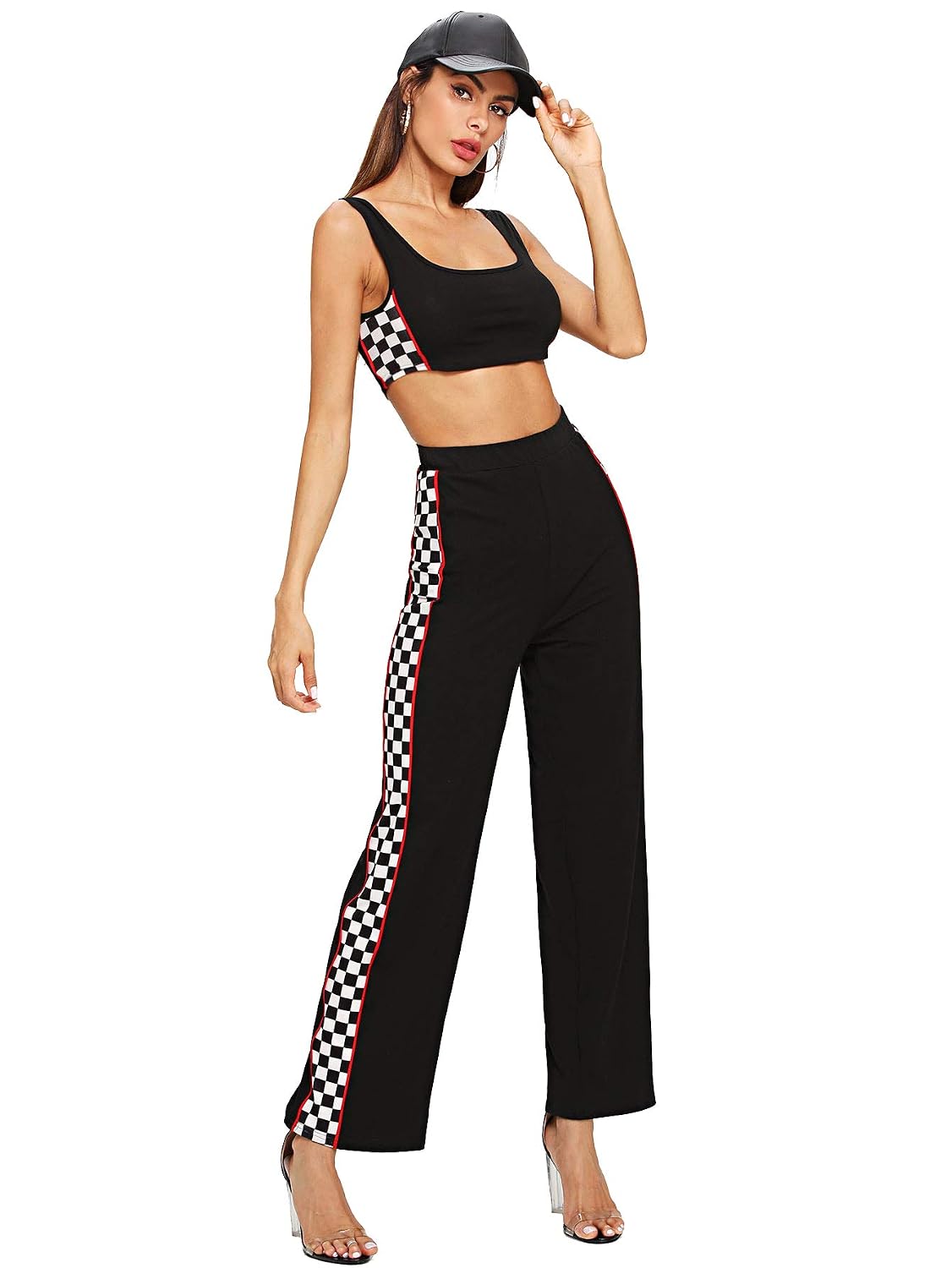 Outfit Sport Tracksuit Crop Tank 