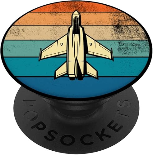 Idea de regalo de piloto de avión retro vintage, PopSockets intercambiables PopGrip intercambiables