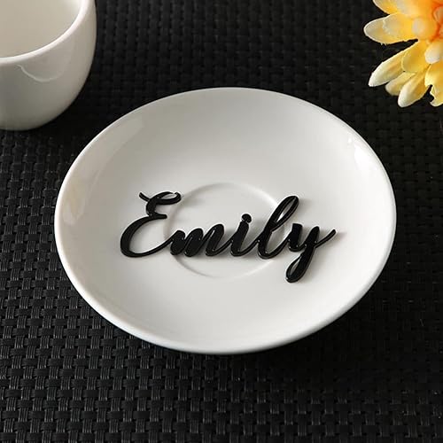 Miniatura 9 de Nombres de madera para bodas con corte láser, nombres de lugar, nombres de invitados, tarjetas de lugar de boda, nombres de madera personalizados,