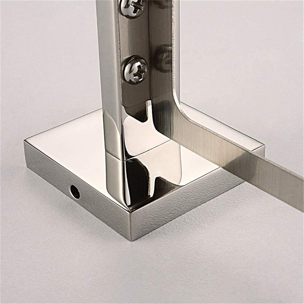 Soporte para cepillo de dientes cuadrado cromado montado en la pared de acero inoxidable soporte para cepillo de dientes accesorio de baño