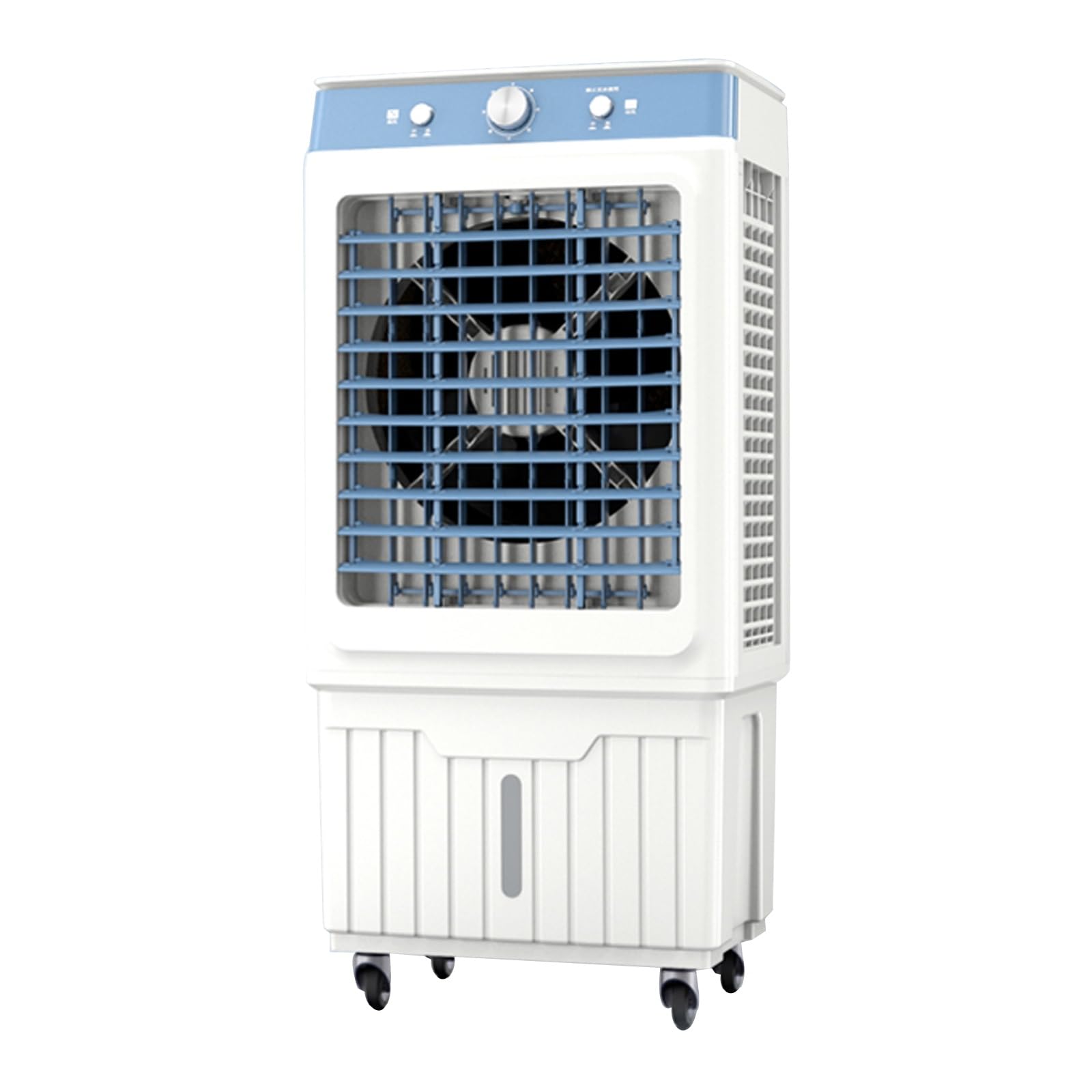 Raffreddatore d'aria evaporativo 3 in 1 con serbatoio dell'acqua da 30 litri, 3 velocità del vento per raffreddamento, umidificazione e ventilazione in soggiorno, camera da letto, ufficio