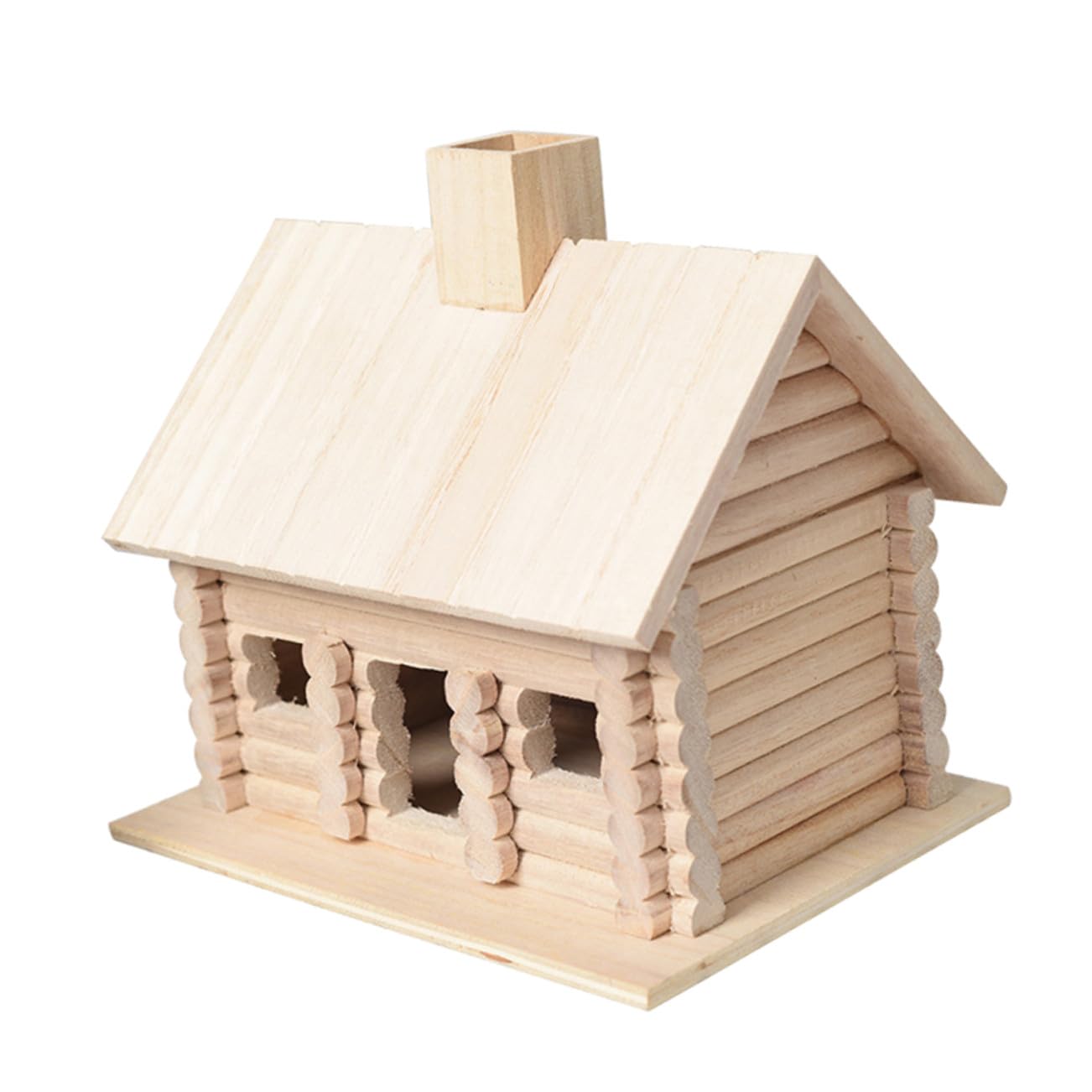 Maison des oiseaux en bois de pin naturel de haute qualité pour extérieur