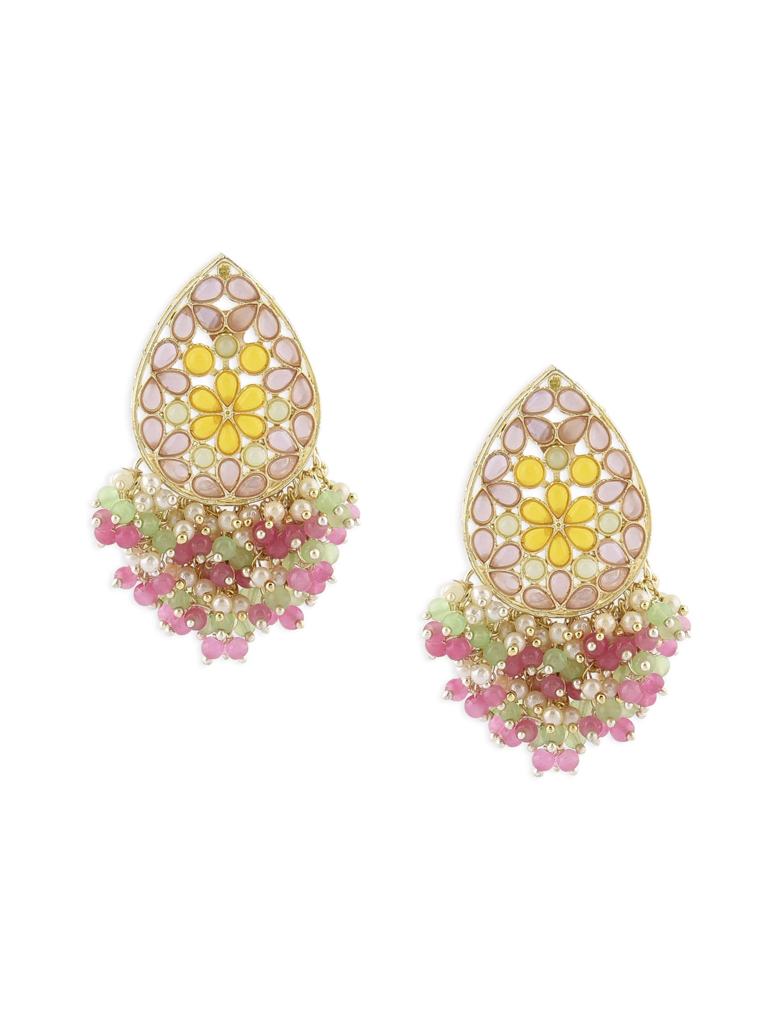 See full amazon price history chart for Zaveri Pearls Multicolor Stones Embellished Clustered Beads Yellow Gold Drop Earring For Women-ZPFK15188 Zaveri Pearls Multicolor Stones Embellished Clustered Beads Yellow Gold Drop Earring For Women-ZPFK15188 (B0BRNFZGXV) Amazon Price History, Amazon Price Tracker