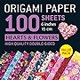 Origami Paper 100 sheets Hearts & Flowers 6' (15 cm): Tuttle Origami Paper: High-Quality Double-Sided Origami Sheets Printed with 12 Different Patterns: Instructions for 6 Projects Included
