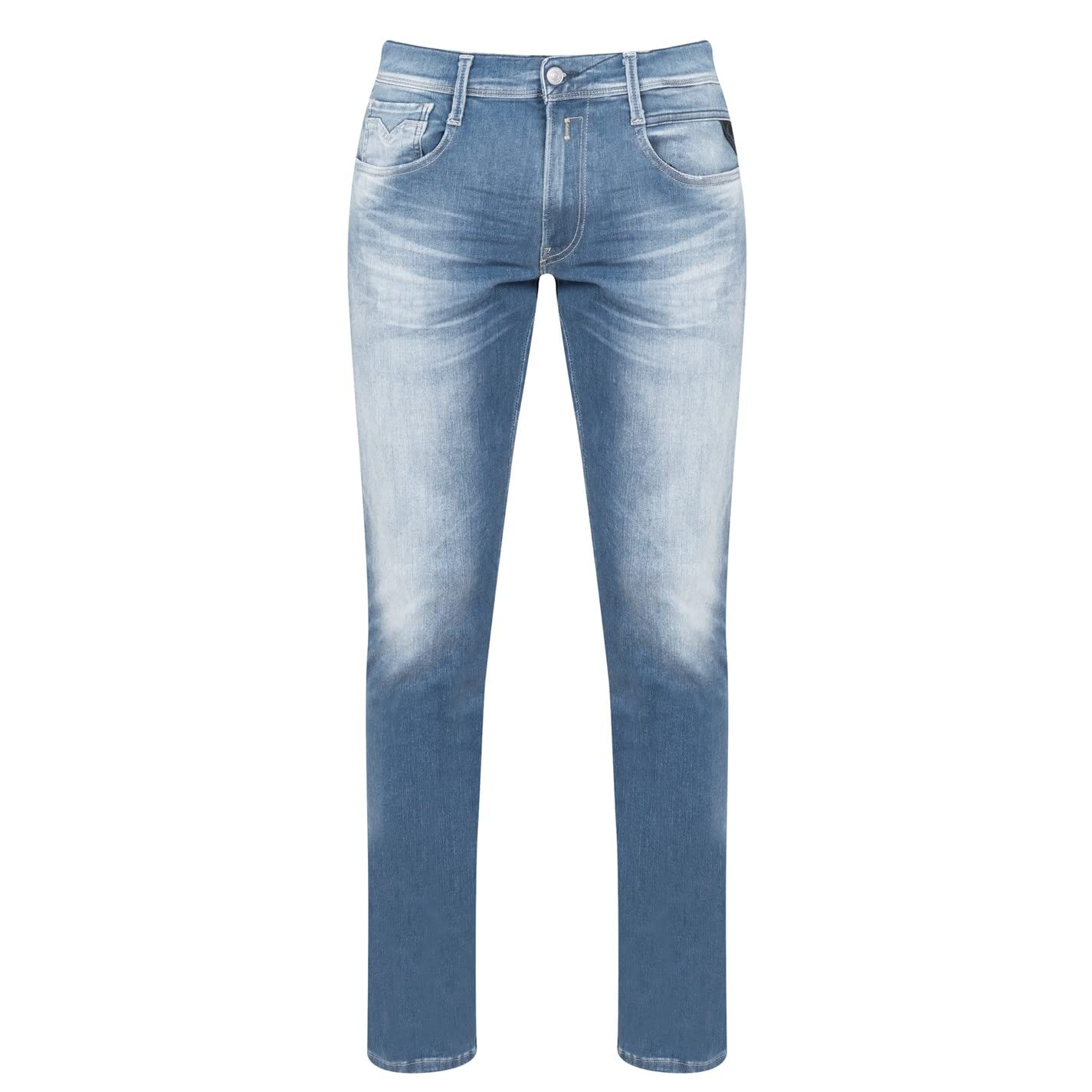 Replay Men's Jeans Anbass Slim-Fit Hyperflex Bio with Stretch, Blue (Medium Blue 009), 30W / 32L