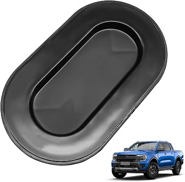 4L3Z-99277B76-AA Truck Bed Front Panel Oval Drain Plug Cover Cap Compatible with Ford 1997-2024 F150, 2017-2024 F250 F350, 2017 F450 F550 Drain Plug Cover Cap