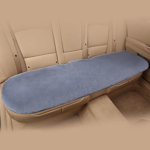 Miniatura 3 de 1 juego de 3 fundas suaves y esponjosas para asiento de automóvil, de lana sintética, almohadilla protectora para asiento delantero y trasero, cojín