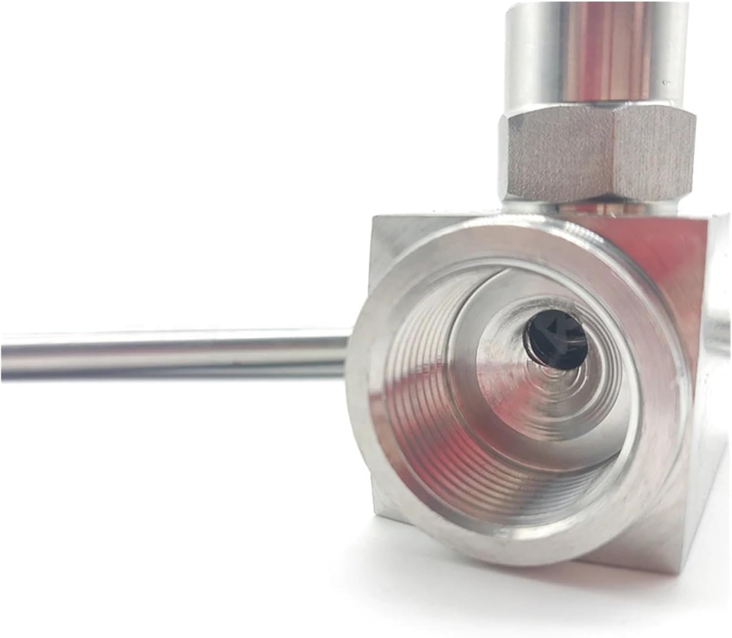 1PCS High Temperature Hydraulic Needle Valve 3/8 1/2 3/4 1 BSP Female Threaded Stop Needle Valve Crane 2300 PSI 304 Stainless Steel Flow Control (Size : 1/2")