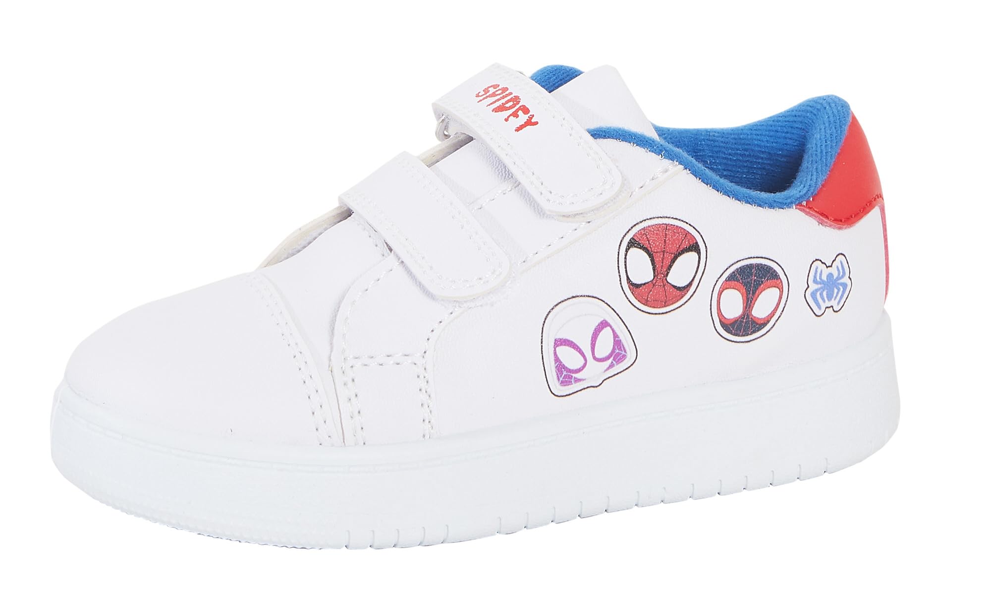 Kids Spidey and His Amazing Friends sneakersy chłopcy dziewczęta białe łatwe w dotyku zapięcie na co dzień czółenka buty do biegania trampki