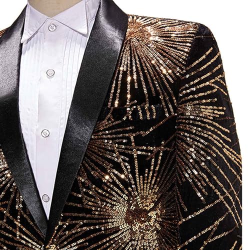 Sparkly Sequin Blazer Disco Prom Shiny Suit Jacket Wedding Party Banquet Fashion Tuxedo Blazers for Mens Adult2