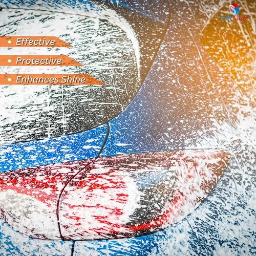 Image of CAR SAAZ Cera X Ceramic Bike & Car Wash Shampoo (1 Litre) with Waterproof Microfiber Mitt Glove | Car Shampoo for CERAMIC Coated Vehicles | pH Neutral, Highly Effective (1000 ml)