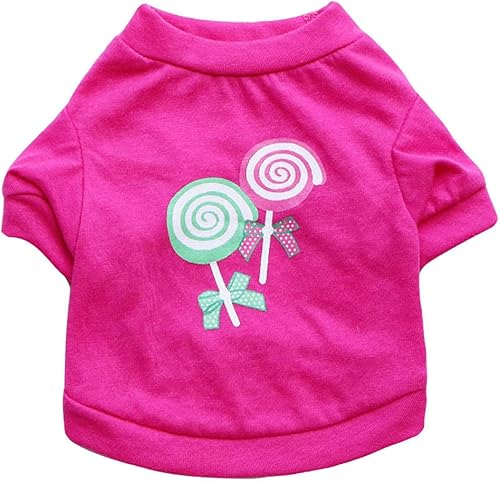 Miniatura 7 de Clopon Camisas para mascotas, lindas camisetas estampadas para perros, sudaderas de verano sin mangas, ropa para niñas, perros y gatos