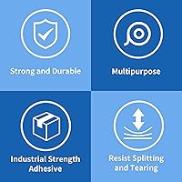 Vista 9 de JARLINK - Cinta de embalaje transparente (6 rollos), cinta de embalaje resistente para envíos, embalajes, mudanzas y sellados; cada rollo mide 2,7