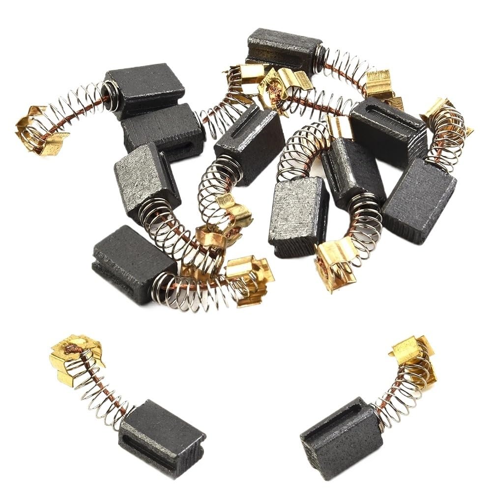 10 spazzole in carbonio per CB406 CB407 CB418 CB419 191962-4 HR2432 HR2450 HR2450T Accessori per utensili elettrici 6 x 9 x 12 mm