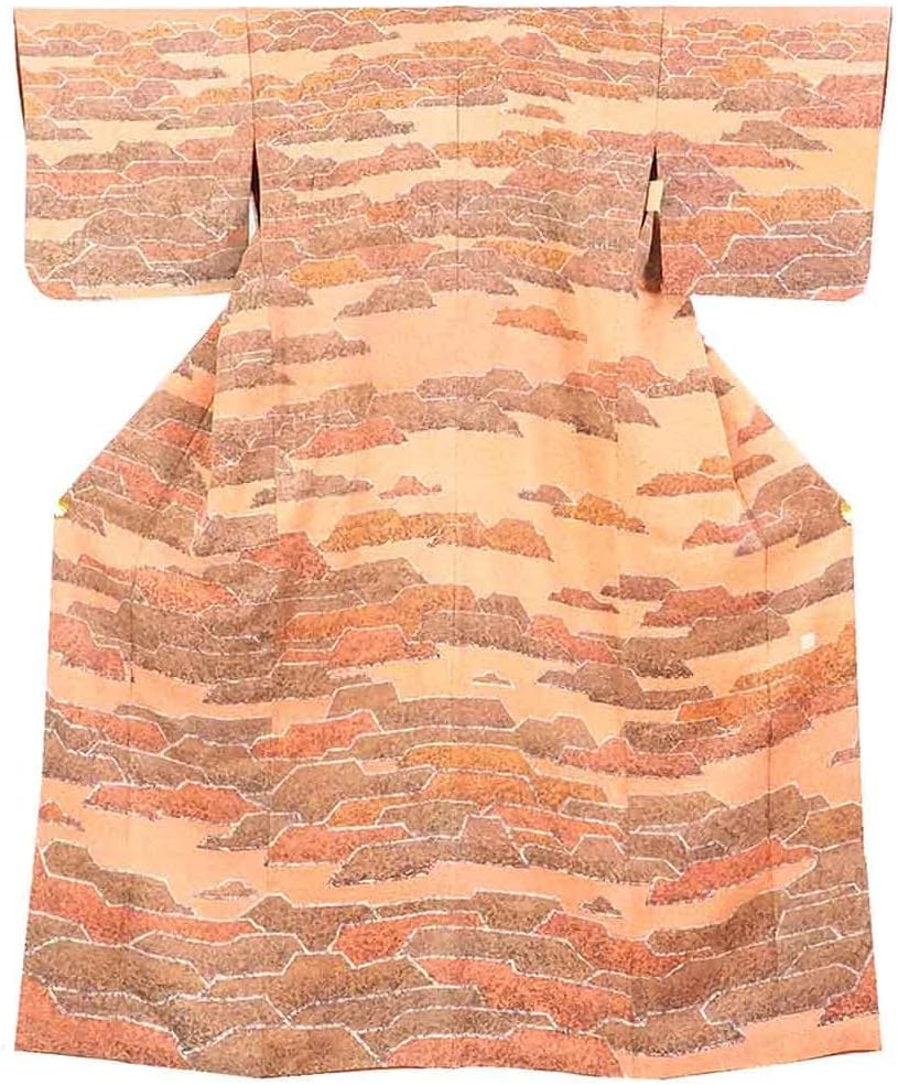 404白黒赤グラデーション レトロモダン正絹振袖9点フルセット成人式