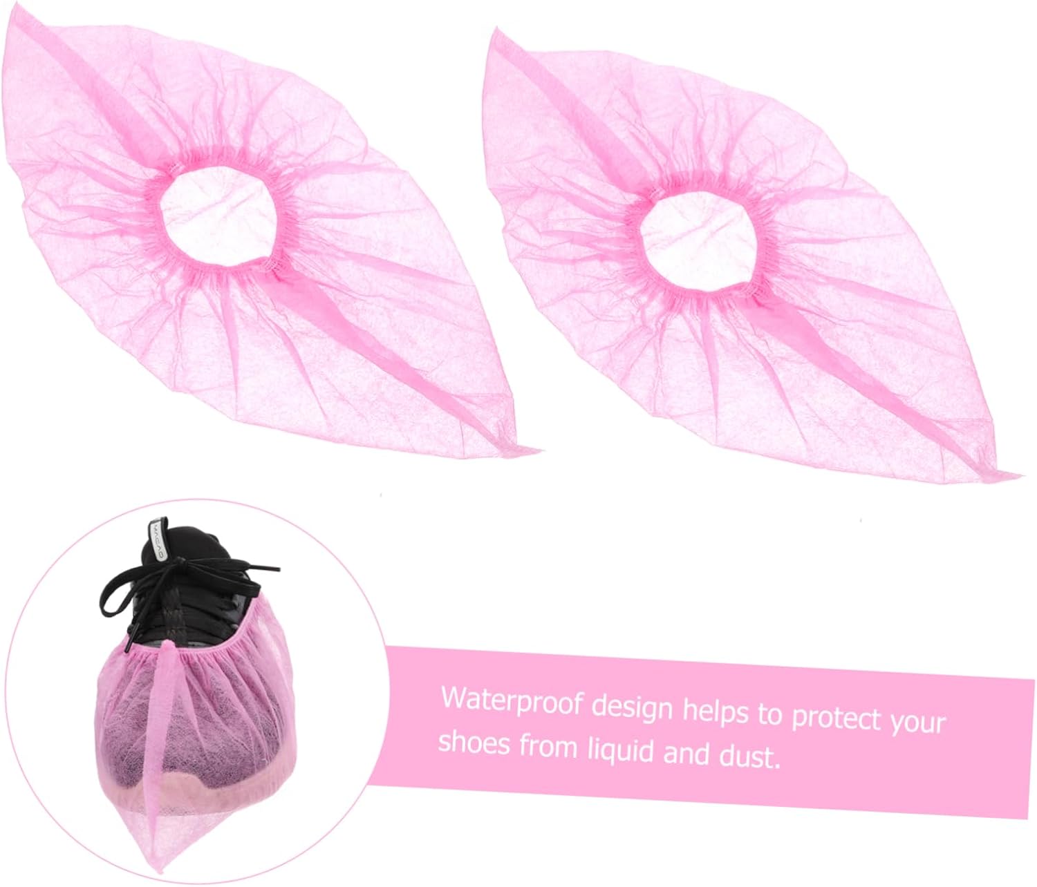 PRETYZOOM Breathable Simple Shoes Cover for Home 100pcs Indoor Dustproof Shoe Booties