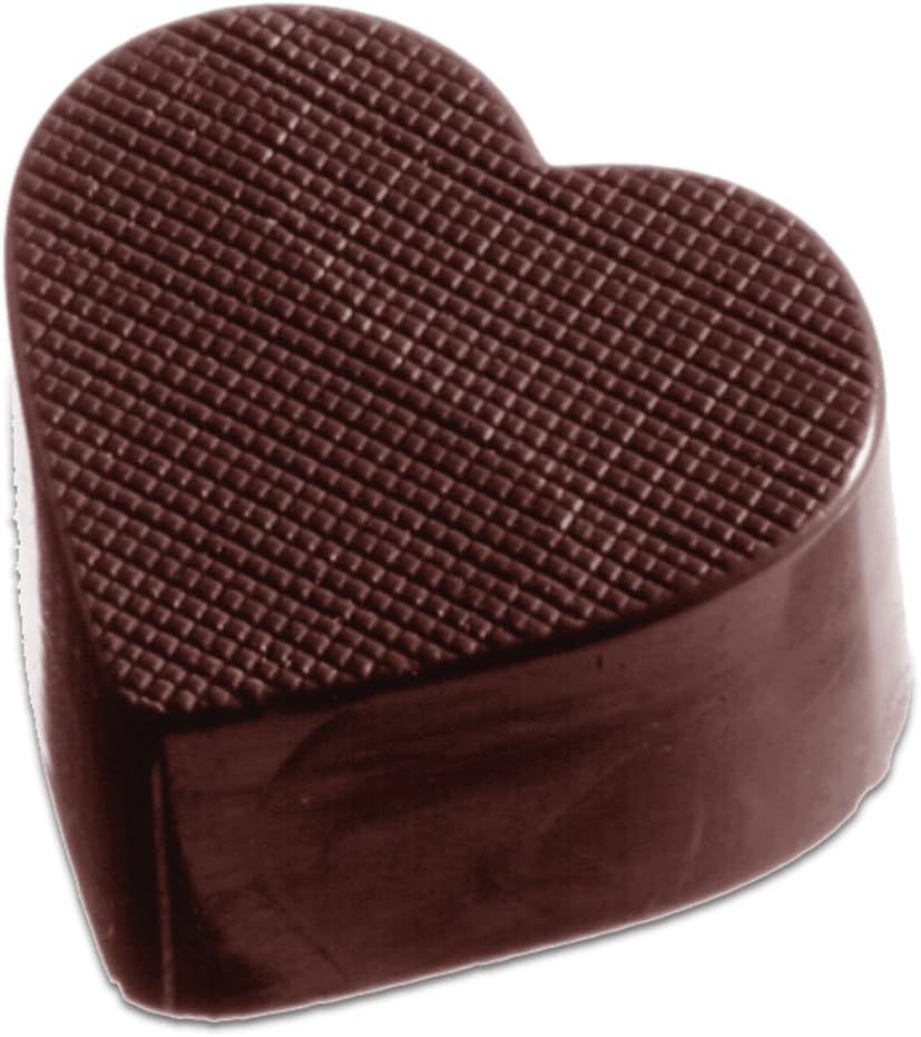 Chocolate World Textured Heart Chocolate Mold, 32 Forms