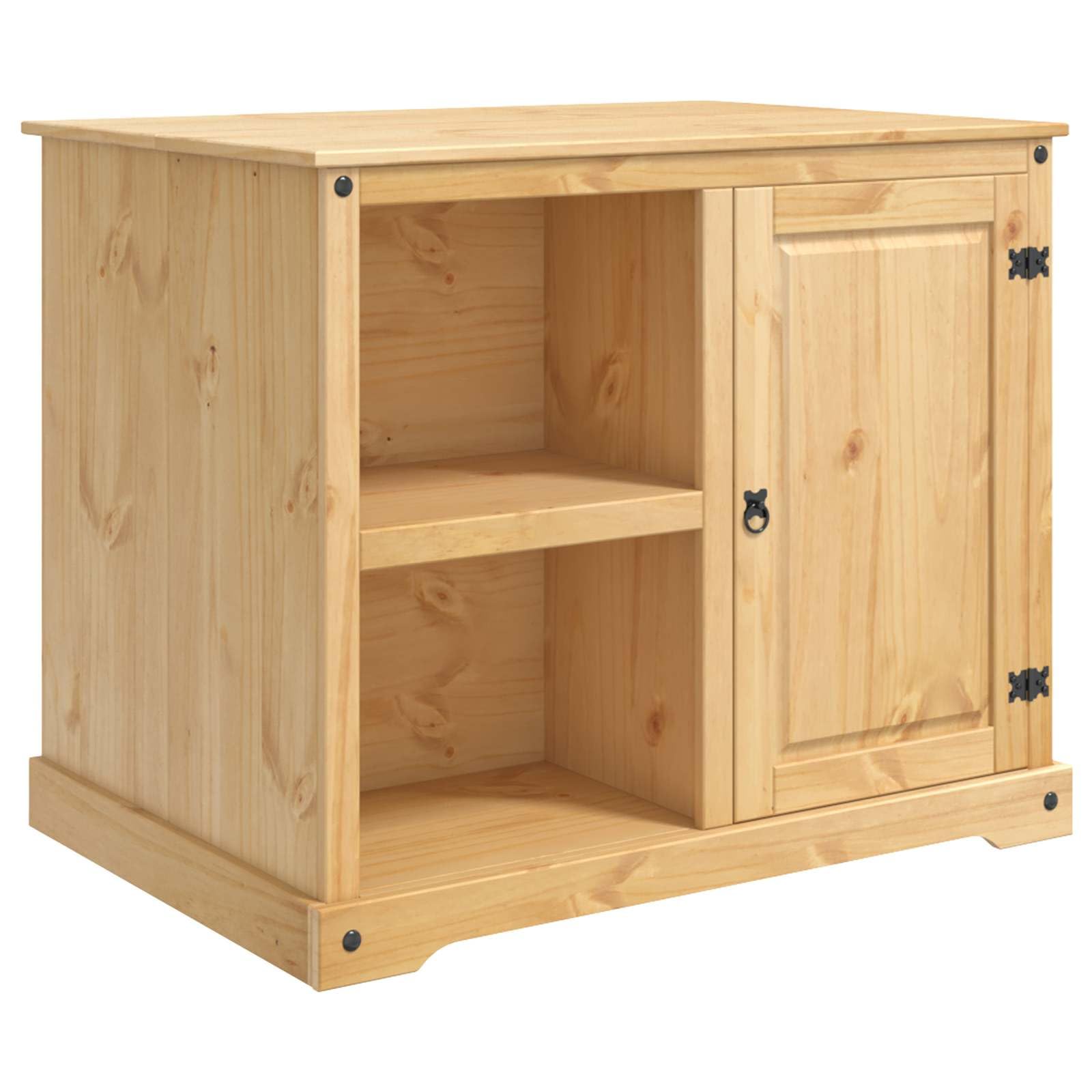 Chariot de Cuisine Roulant en pin Massif Cire de Miel, 112 x 77 x 91,5 cm, 2 pièces, îlot Chariot desserte, Meuble Buffet, Table Bar pour Rangement et préparation Repas en intérieur